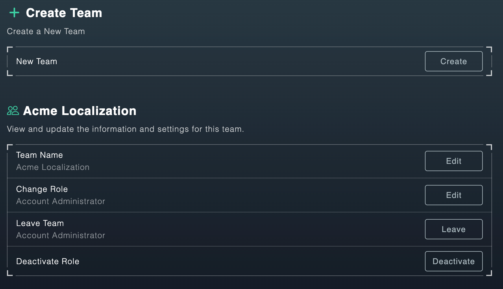 View Teams List